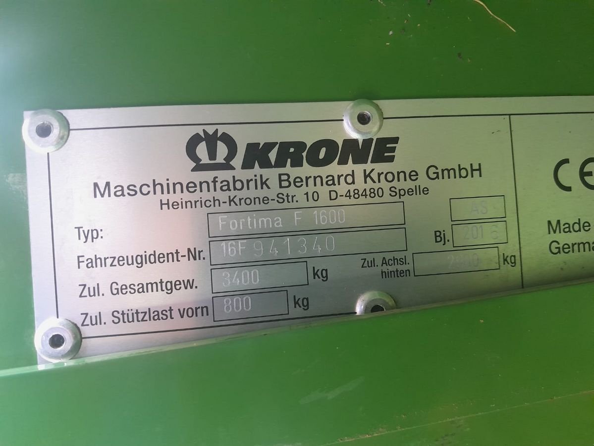 Rundballenpresse типа Krone F 1600 MC, Gebrauchtmaschine в Hopfgarten (Фотография 22)