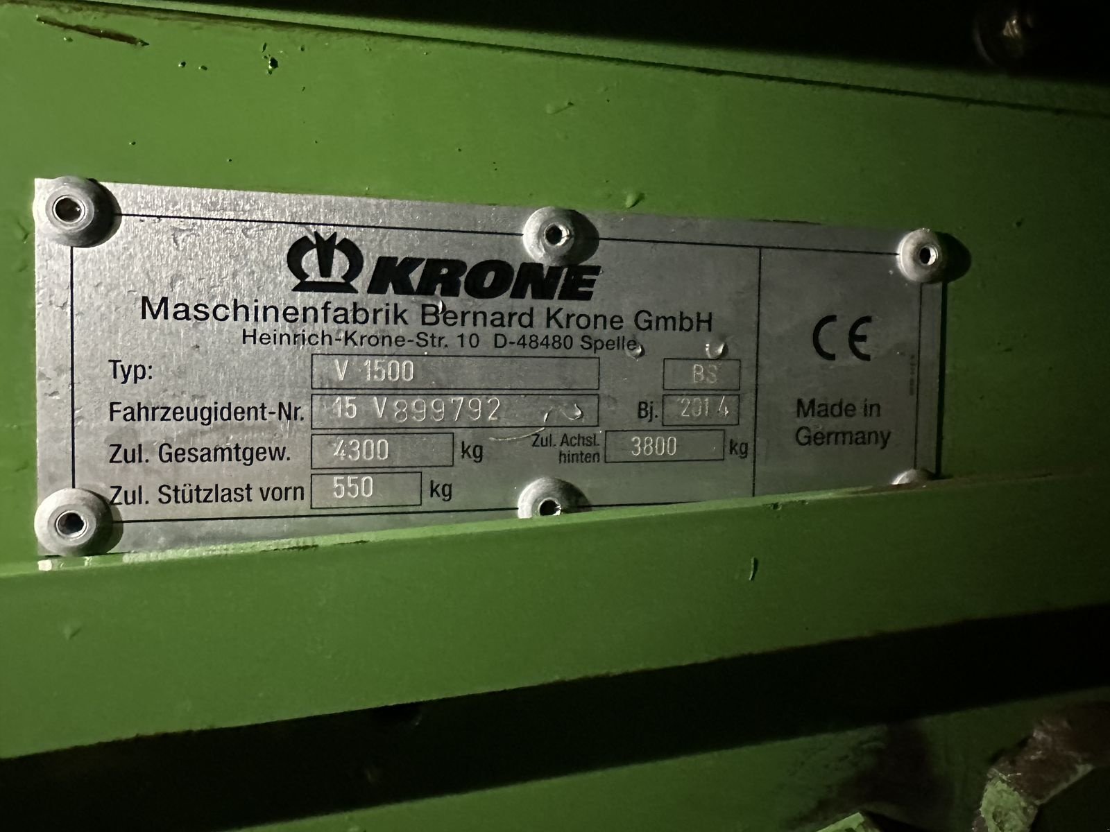 Rundballenpresse a típus Krone Fortima V 1500 MC, Gebrauchtmaschine ekkor: Hürm (Kép 11)