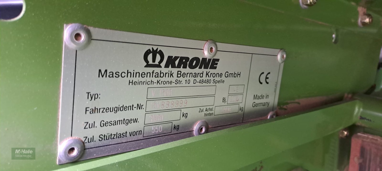 Rundballenpresse van het type Krone Fortima V 1500 MC, Gebrauchtmaschine in Borgholzhausen (Foto 12)