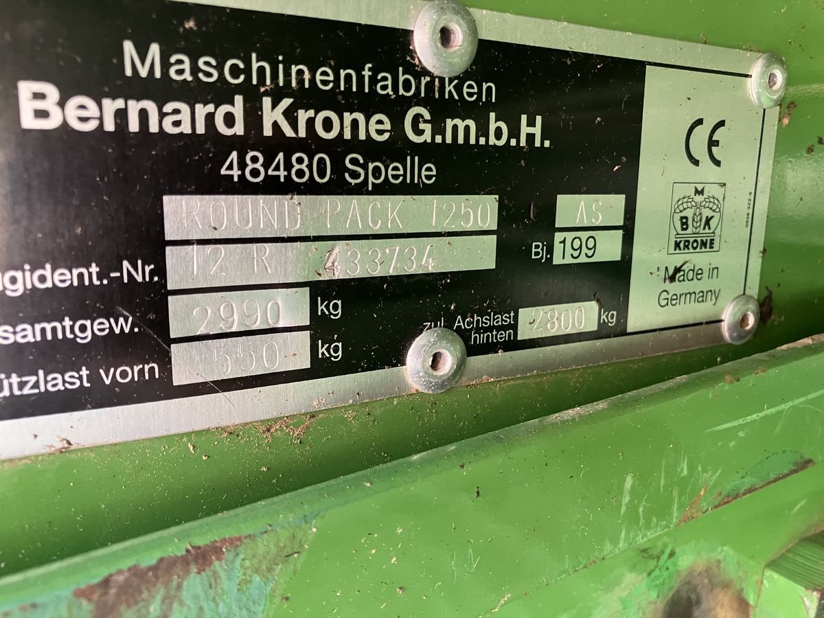 Rundballenpresse des Typs Krone RB 1250 MC, Gebrauchtmaschine in Villach (Bild 7)