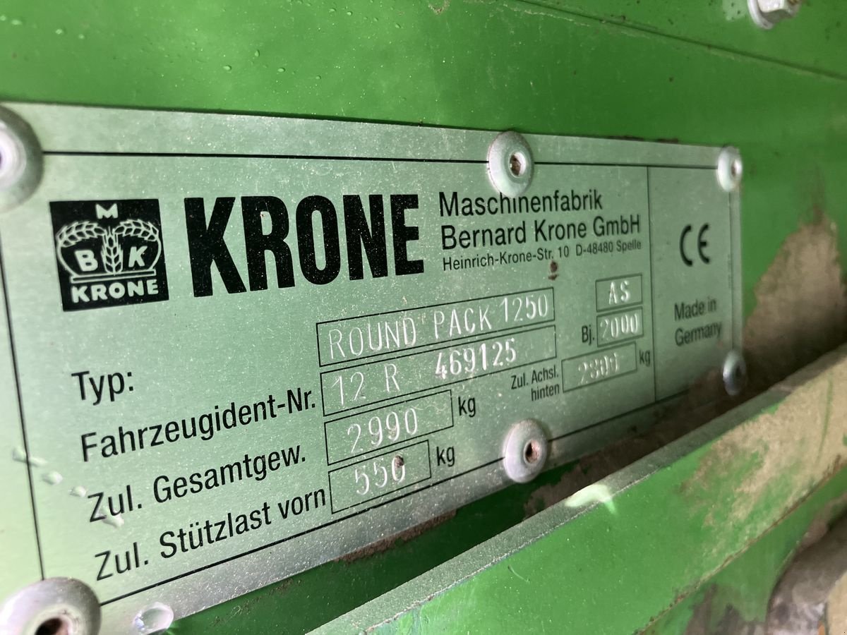 Rundballenpresse des Typs Krone RB 1250 MC, Gebrauchtmaschine in Villach (Bild 10)