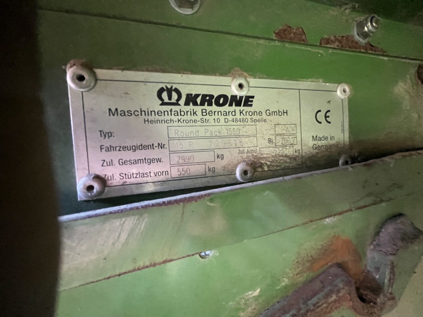 Rundballenpresse typu Krone Round Pack 1550, Gebrauchtmaschine v Ostrava - Polanka (Obrázek 6)