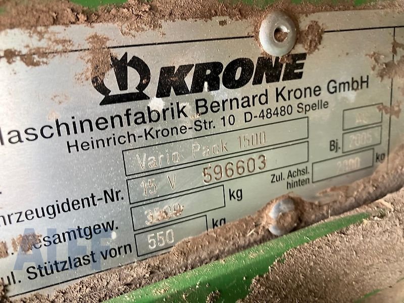 Rundballenpresse des Typs Krone VP 1500MC, Gebrauchtmaschine in Bitburg-Flugplatz (Bild 18)