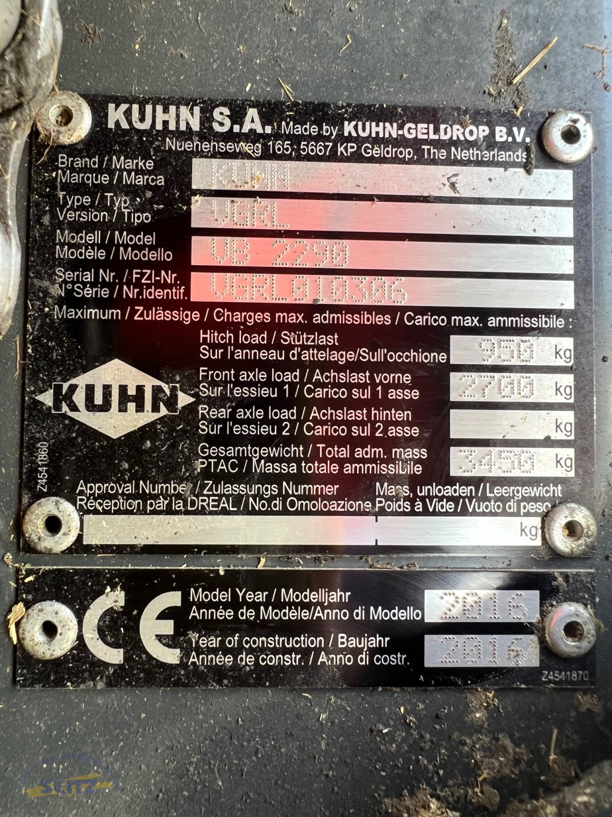 Rundballenpresse des Typs Kuhn VB 2290 OC 14, Gebrauchtmaschine in Lindenfels-Glattbach (Bild 14)
