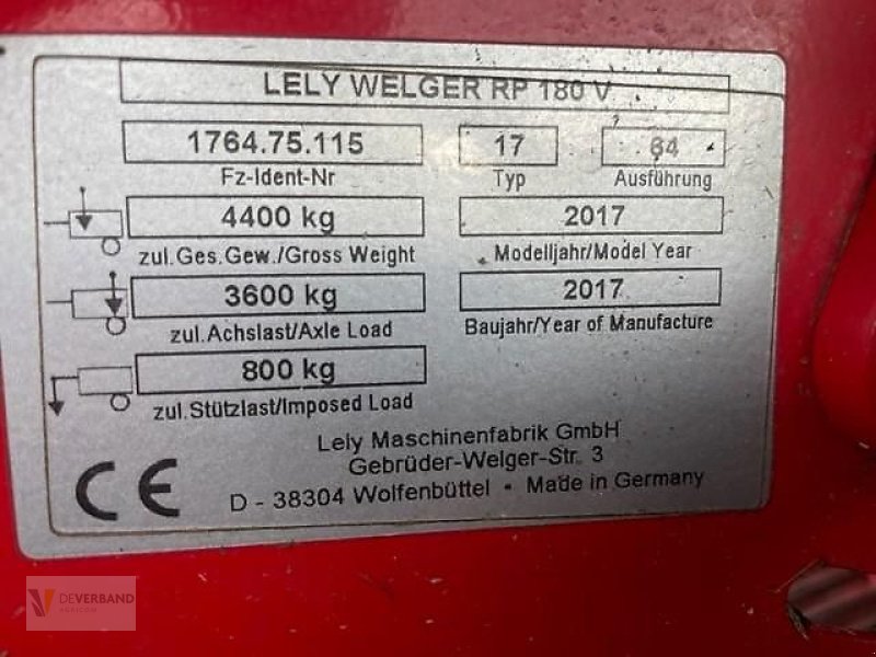 Rundballenpresse типа Lely RP 180 V, Gebrauchtmaschine в Colmar-Berg (Фотография 10)
