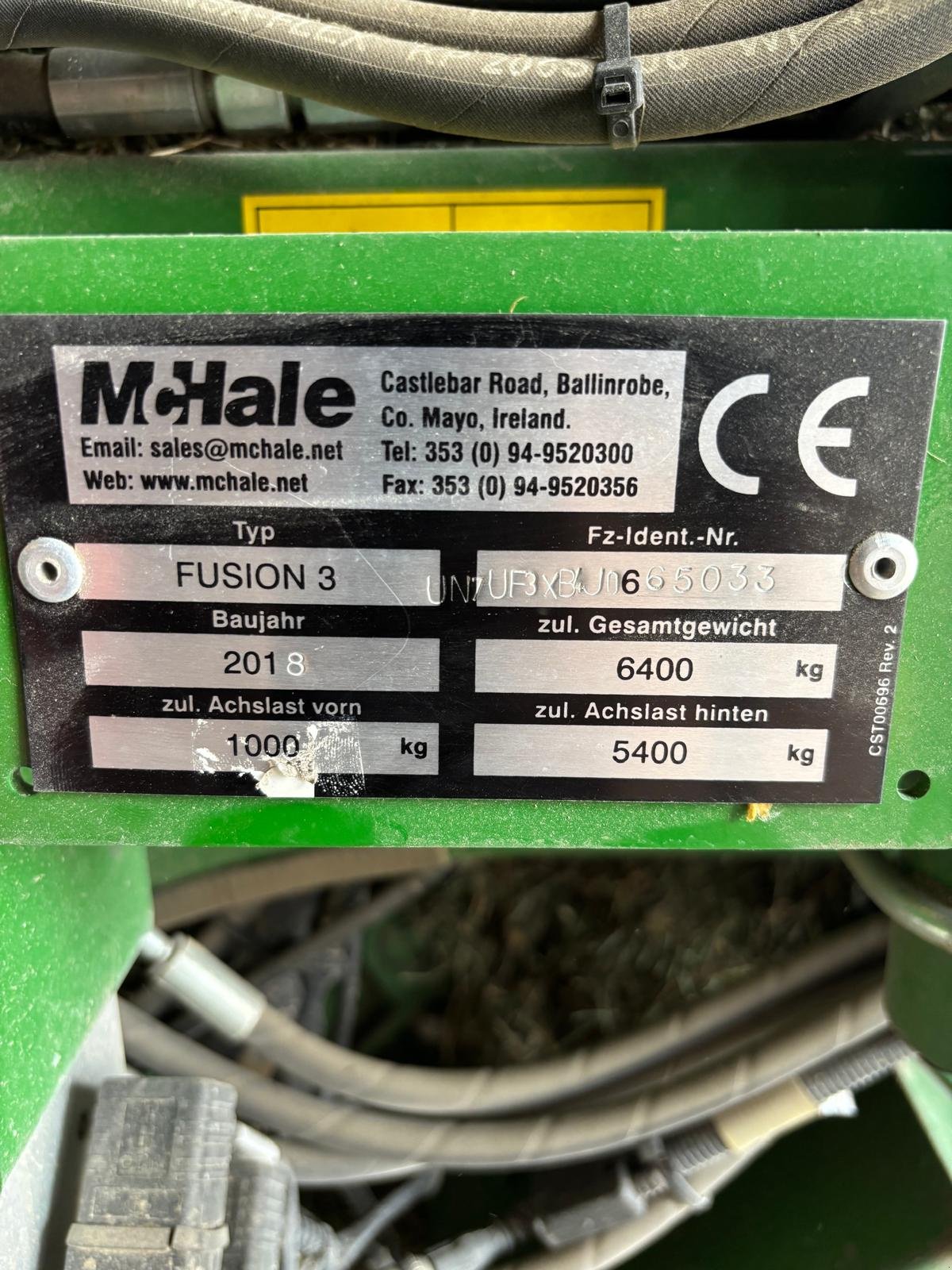 Rundballenpresse vrste McHale Fusion 3, Gebrauchtmaschine v Wiedergeltingen (Slika 6)