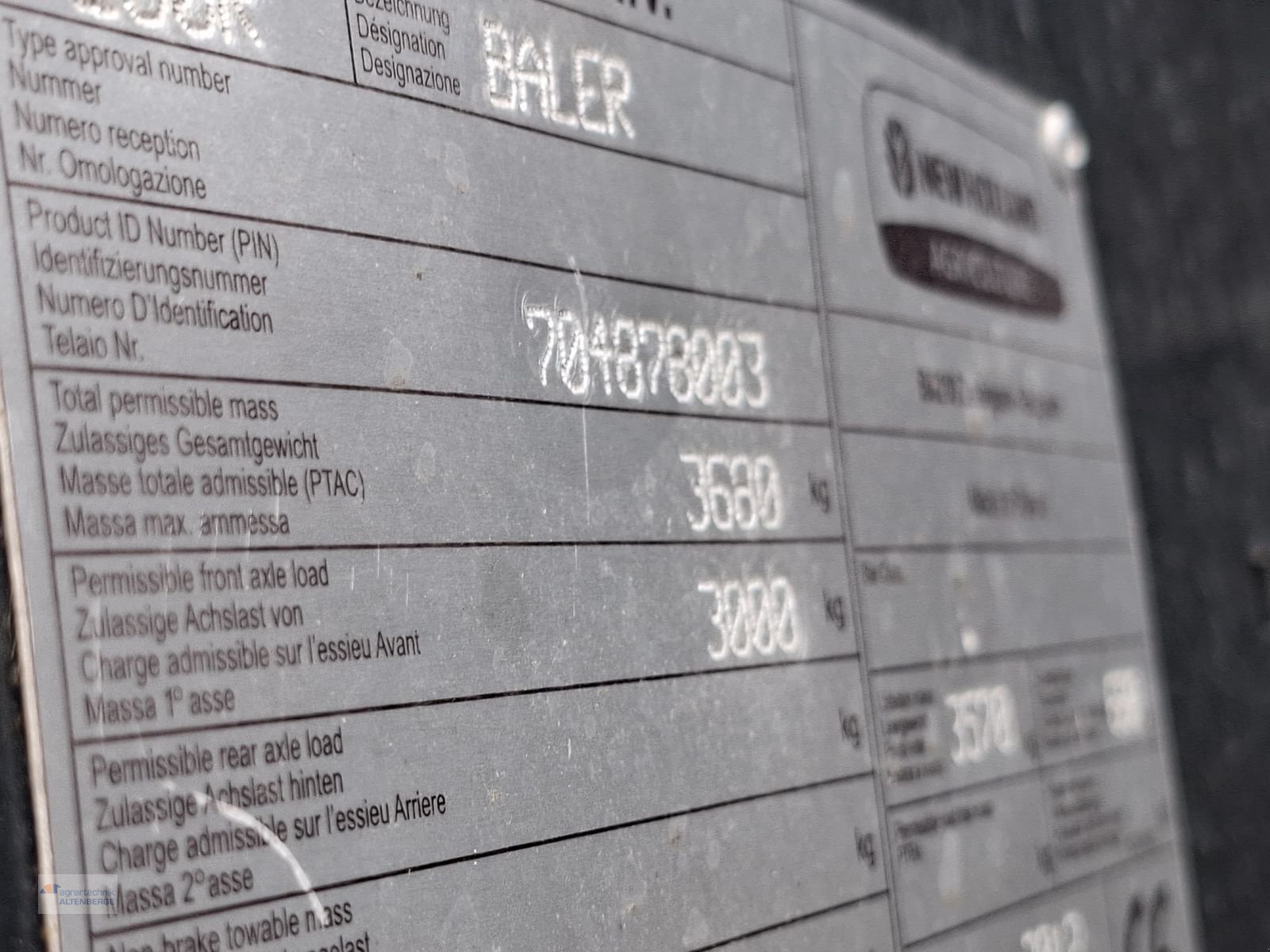 Rundballenpresse del tipo New Holland BR 7070, Gebrauchtmaschine In Altenberge (Immagine 11)