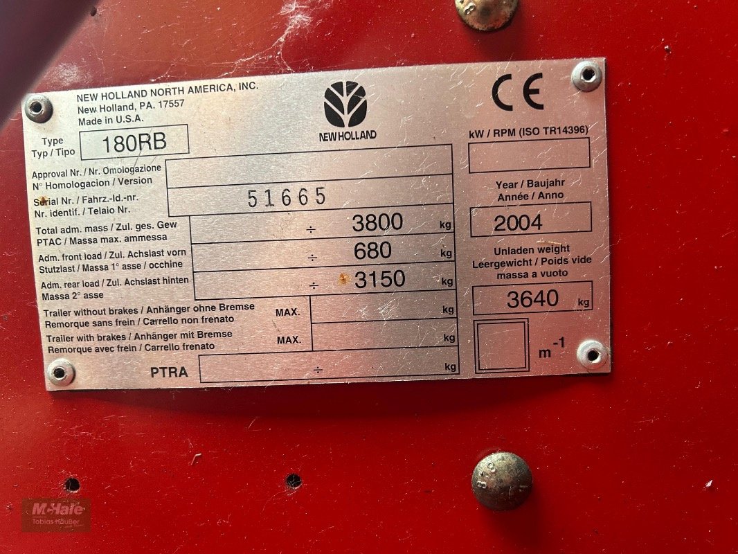 Rundballenpresse tip New Holland BR 750, Gebrauchtmaschine in Borgholzhausen (Poză 11)