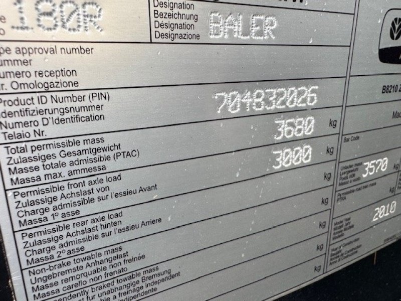 Rundballenpresse des Typs New Holland BR7070, Gebrauchtmaschine in Thisted (Bild 10)