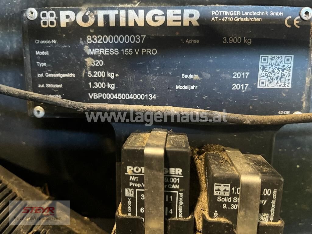 Rundballenpresse типа Pöttinger IMPRESS 155 V PRO, Gebrauchtmaschine в Kilb (Фотография 10)