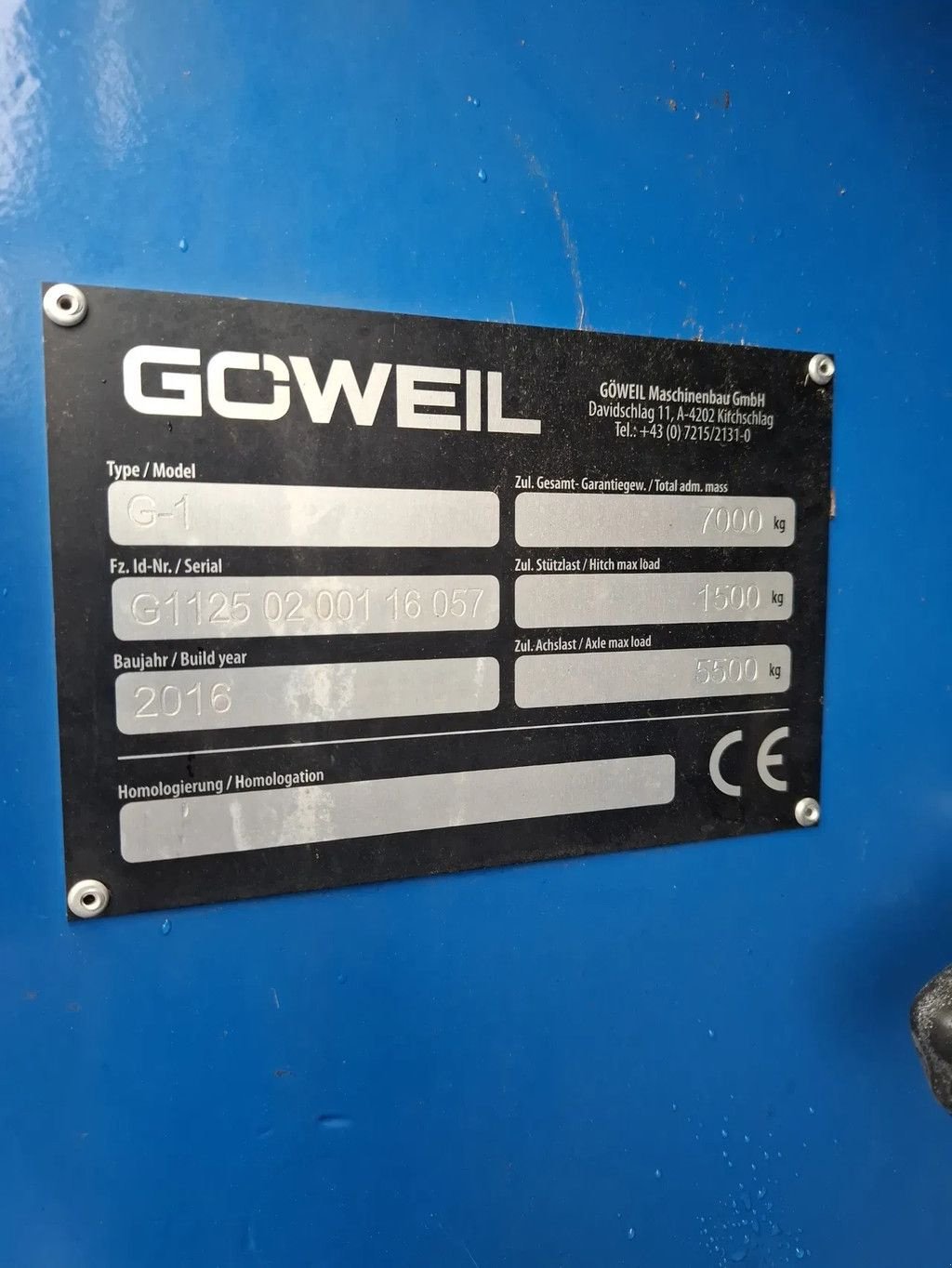 Rundballenpresse Türe ait Sonstige G&ouml;weil G-1F125, Gebrauchtmaschine içinde Groningen (resim 10)