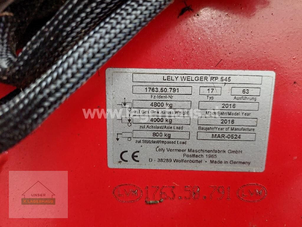 Rundballenpresse типа Welger RP 545 E-LINK PRO, Gebrauchtmaschine в Haag (Фотография 10)