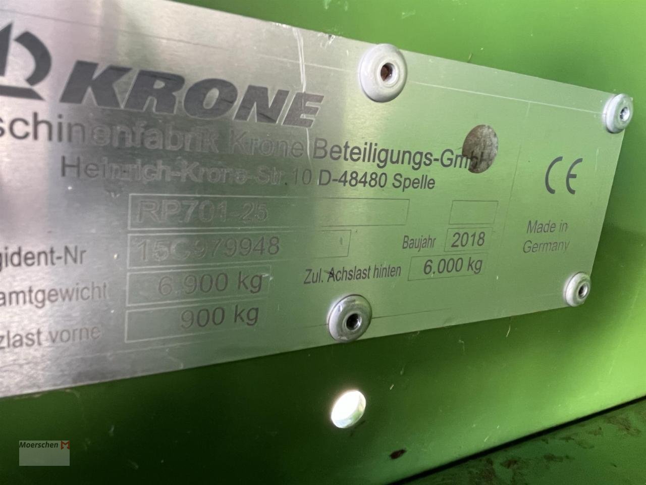 Rundballenwickelgerät des Typs Krone Comprima CF 155XC, Gebrauchtmaschine in Tönisvorst (Bild 7)