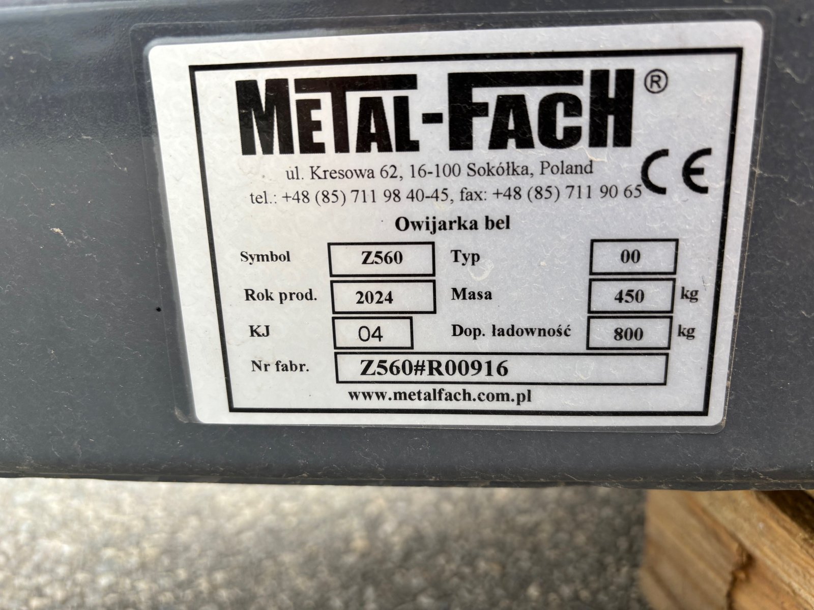 Rundballenwickelgerät des Typs Metal-Fach Z 560 Wickelmaschine, Neumaschine in Gerasdorf (Bild 5)