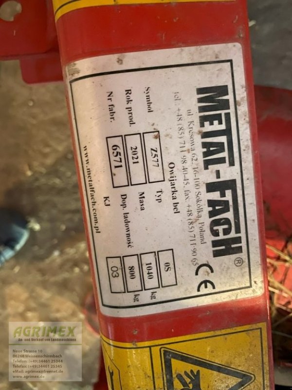 Rundballenwickelgerät des Typs Metal-Fach Z 577, Gebrauchtmaschine in Weißenschirmbach (Bild 2)