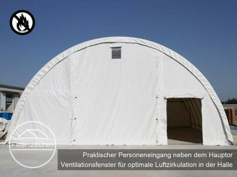 Rundbogenhalle des Typs Toolport Rundbogenhalle 9,15x12m Zelthalle Weidezelt Lagerzelt Garage Halle Unterstand, Neumaschine in Norderstedt (Bild 5)