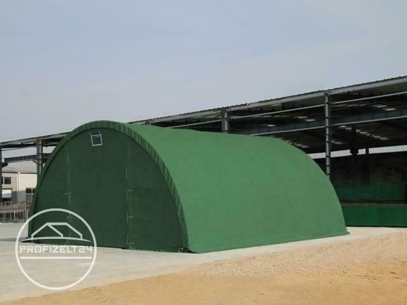Rundbogenhalle des Typs Toolport Rundbogenhalle 9,15x20m Lagerzelt Zelthalle Industriezelt grün, Neumaschine in Norderstedt (Bild 3)