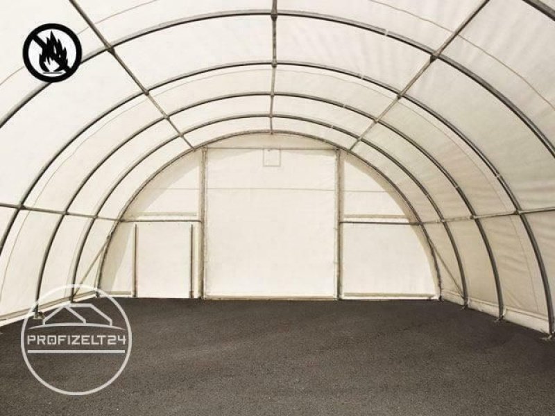 Rundbogenhalle des Typs Toolport Rundbogenhalle 9,15x20m Lagerzelt Zelthalle Industriezelt grün, Neumaschine in Norderstedt (Bild 4)