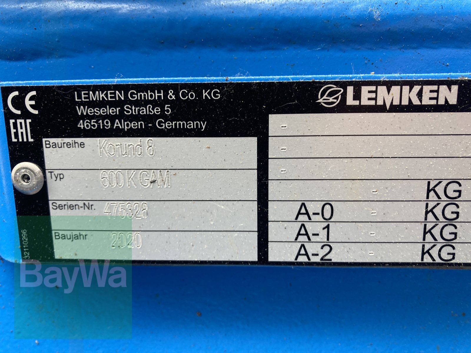 Saatbettkombination/Eggenkombination des Typs Lemken Korund 8/600 K, Gebrauchtmaschine in Dinkelsbühl (Bild 16)