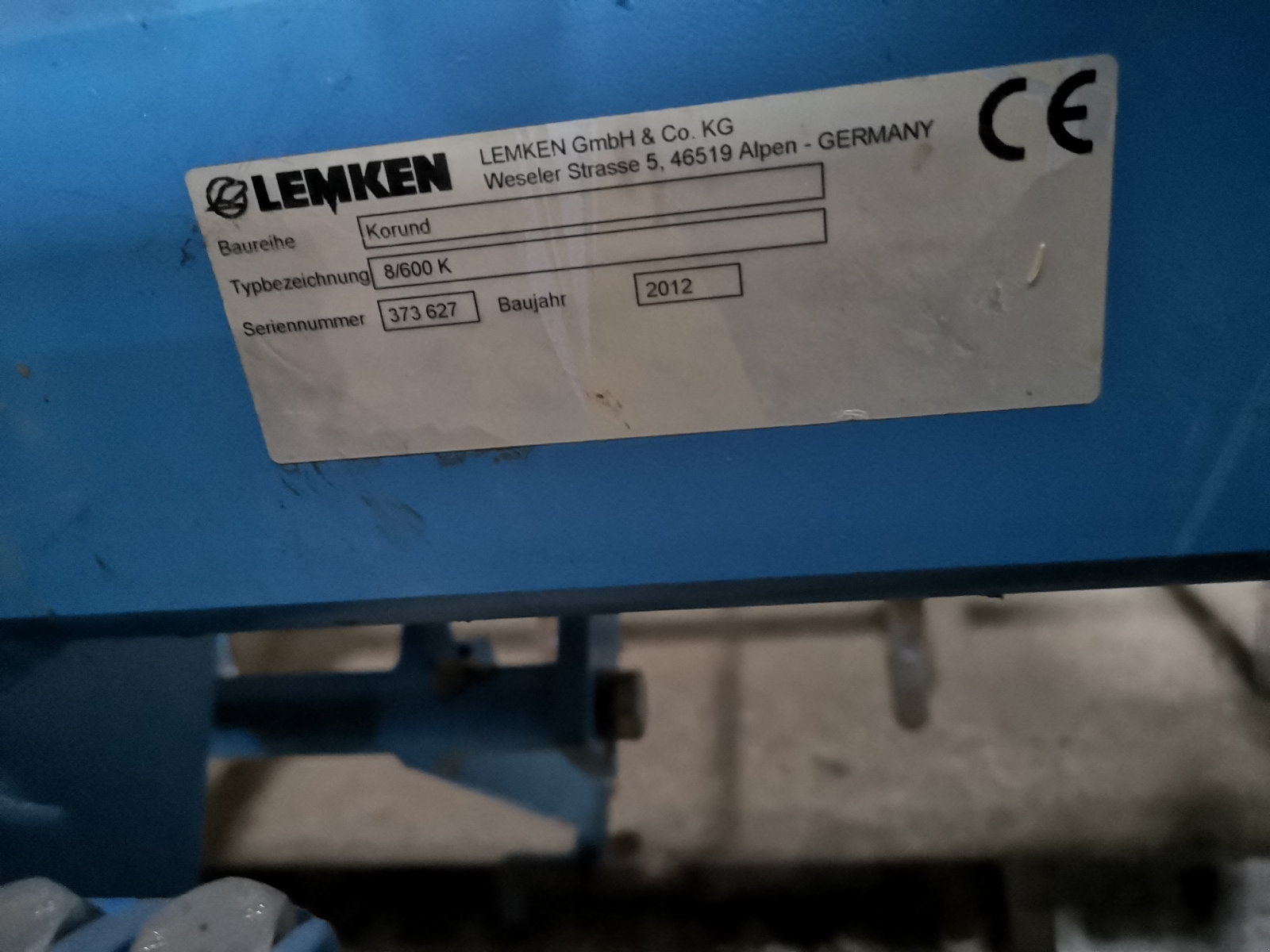 Saatbettkombination/Eggenkombination типа Lemken Korund 8/600 K, Gebrauchtmaschine в Heidenheim (Фотография 5)