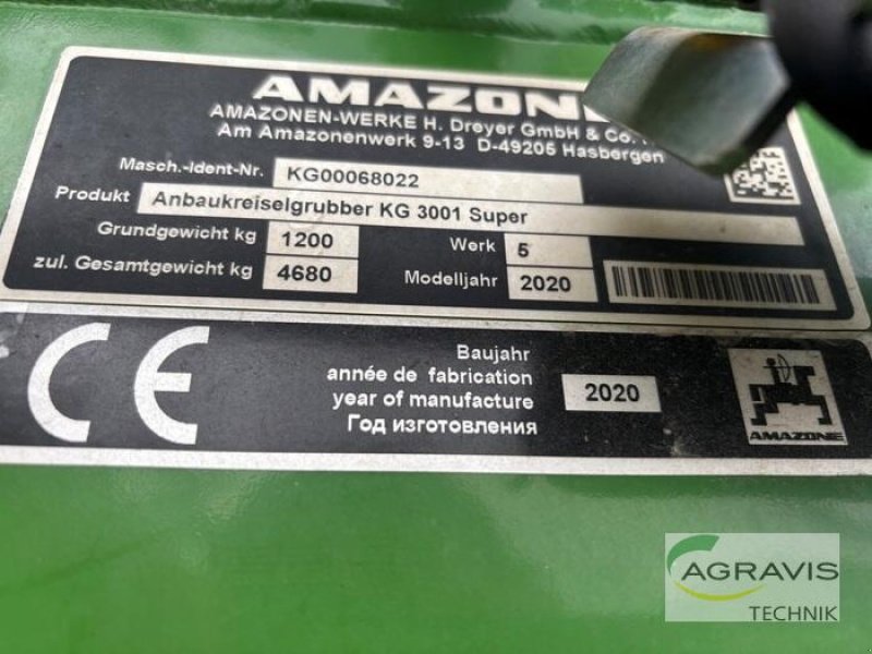 Saatbettkombination des Typs Amazone KG 3001 SUPER / CATAYA 3000 SUPER, Gebrauchtmaschine in Barsinghausen-Göxe (Bild 12)