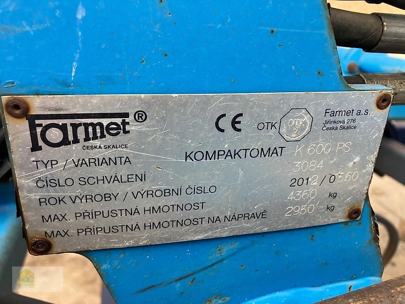 Saatbettkombination del tipo Farmet Kompaktomat K 600 PS, Gebrauchtmaschine en Salsitz (Imagen 31)