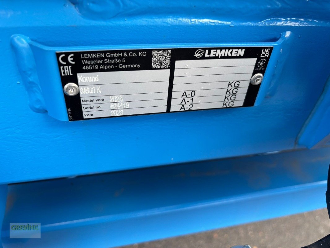 Saatbettkombination des Typs Lemken Korund 8/600 K MAR, Neumaschine in Euskirchen (Bild 7)