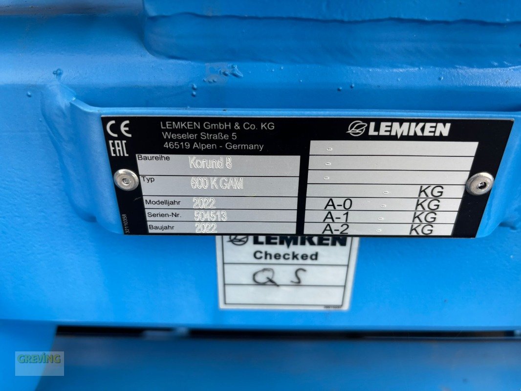 Saatbettkombination of the type Lemken Korund 8/600K GAM, Neumaschine in Euskirchen (Picture 8)