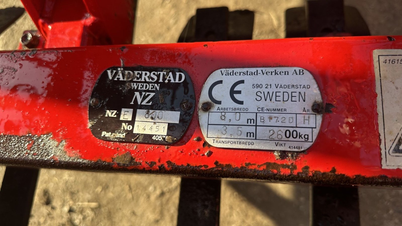 Saatbettkombination des Typs Väderstad 9 m NZ, Gebrauchtmaschine in øster ulslev (Bild 6)