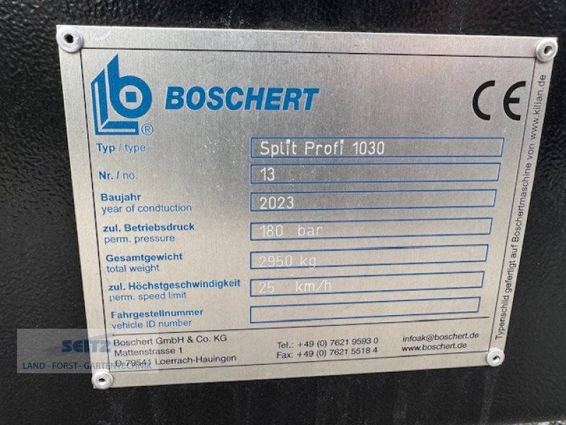 Sägeautomat & Spaltautomat του τύπου Boschert Spaltprofi 1030, Neumaschine σε Lindenfels-Glattbach (Φωτογραφία 10)