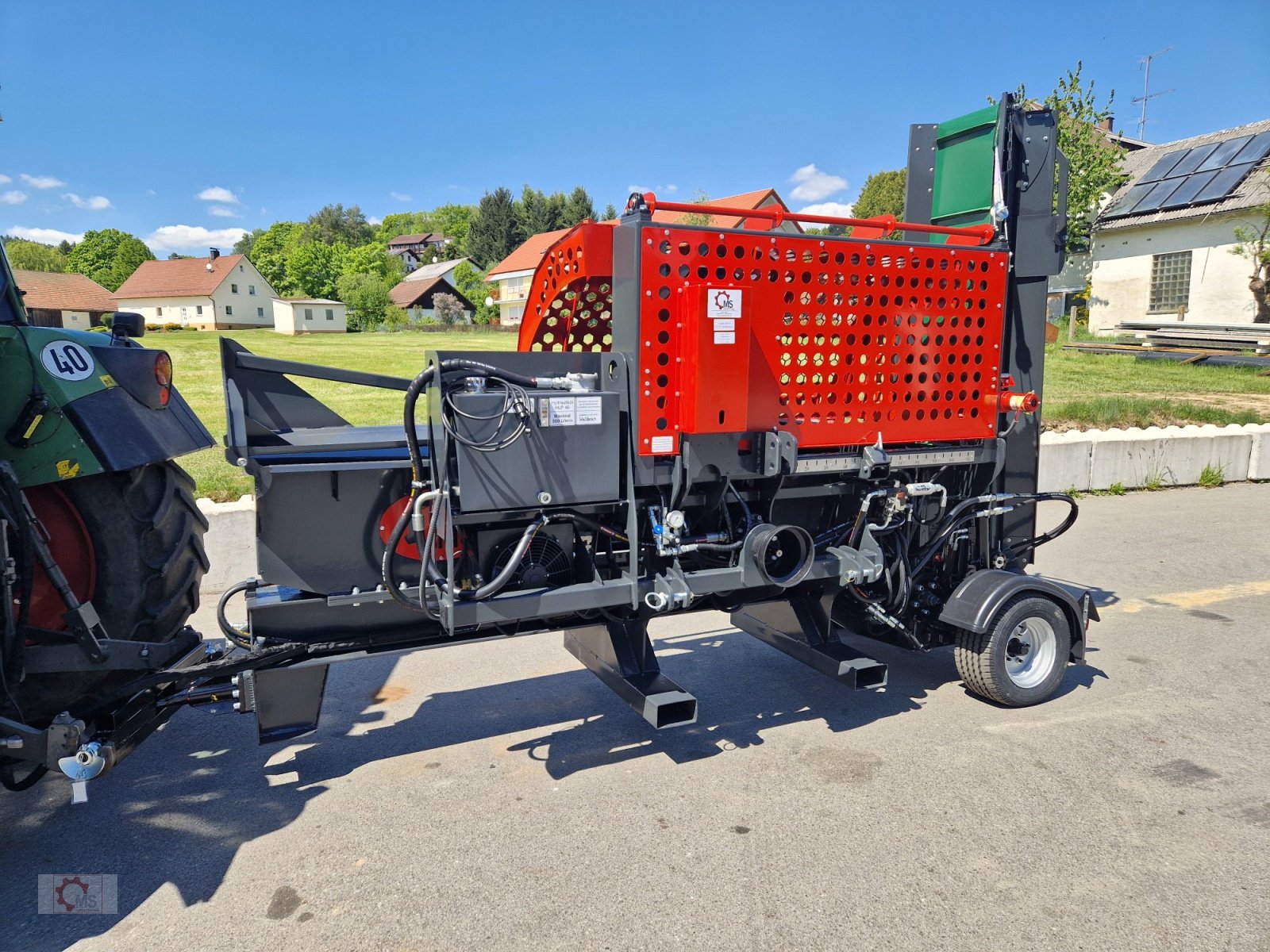 Sägeautomat & Spaltautomat del tipo MS Splitter 1500 Fahrwerk 22to 50cm Durchmesser 1m Scheitlänge Sägespaltautomat, Neumaschine en Tiefenbach (Imagen 10)