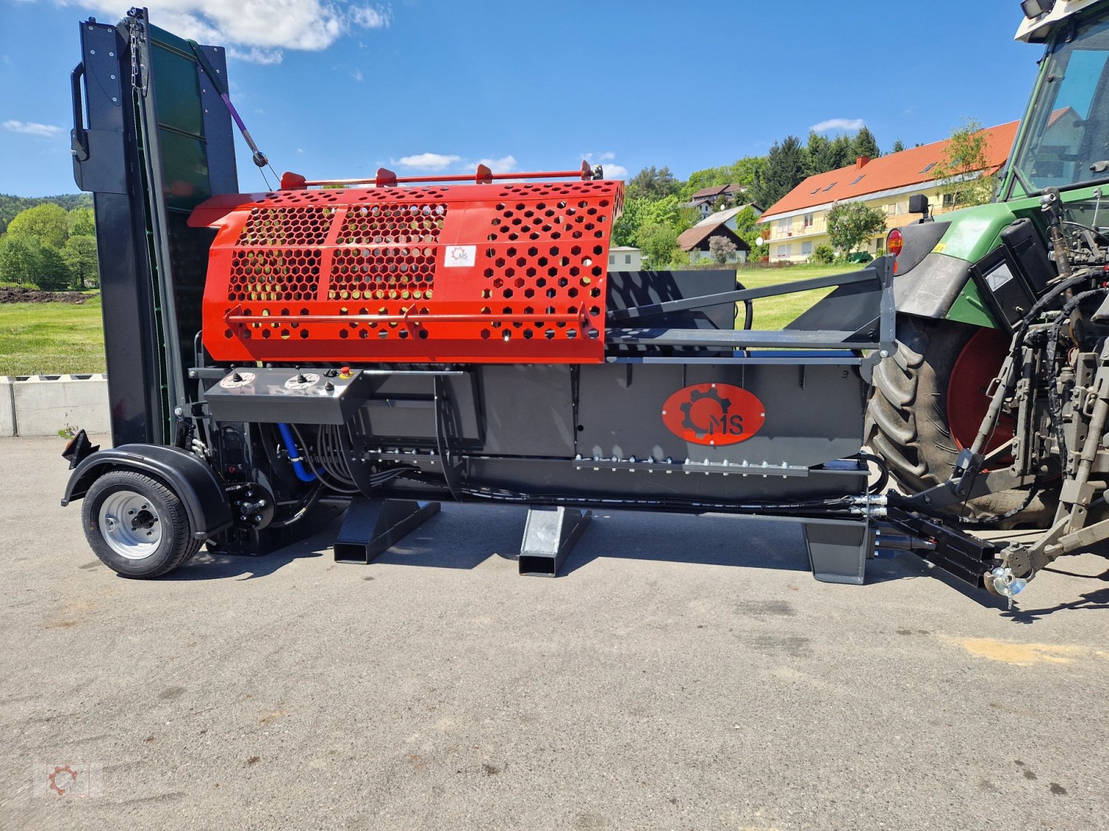 Sägeautomat & Spaltautomat del tipo MS Splitter 1500 Fahrwerk 22to 50cm Durchmesser 1m Scheitlänge Sägespaltautomat, Neumaschine en Tiefenbach (Imagen 8)