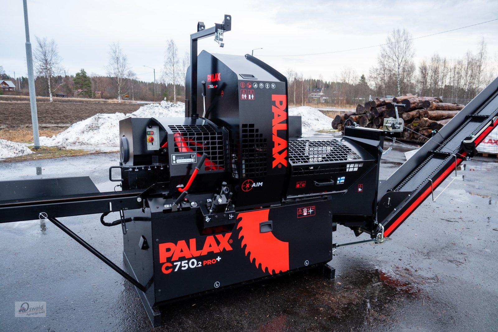 Sägeautomat & Spaltautomat des Typs Palax C750.2 Pro Sägespalter, Neumaschine in Regen (Bild 1)