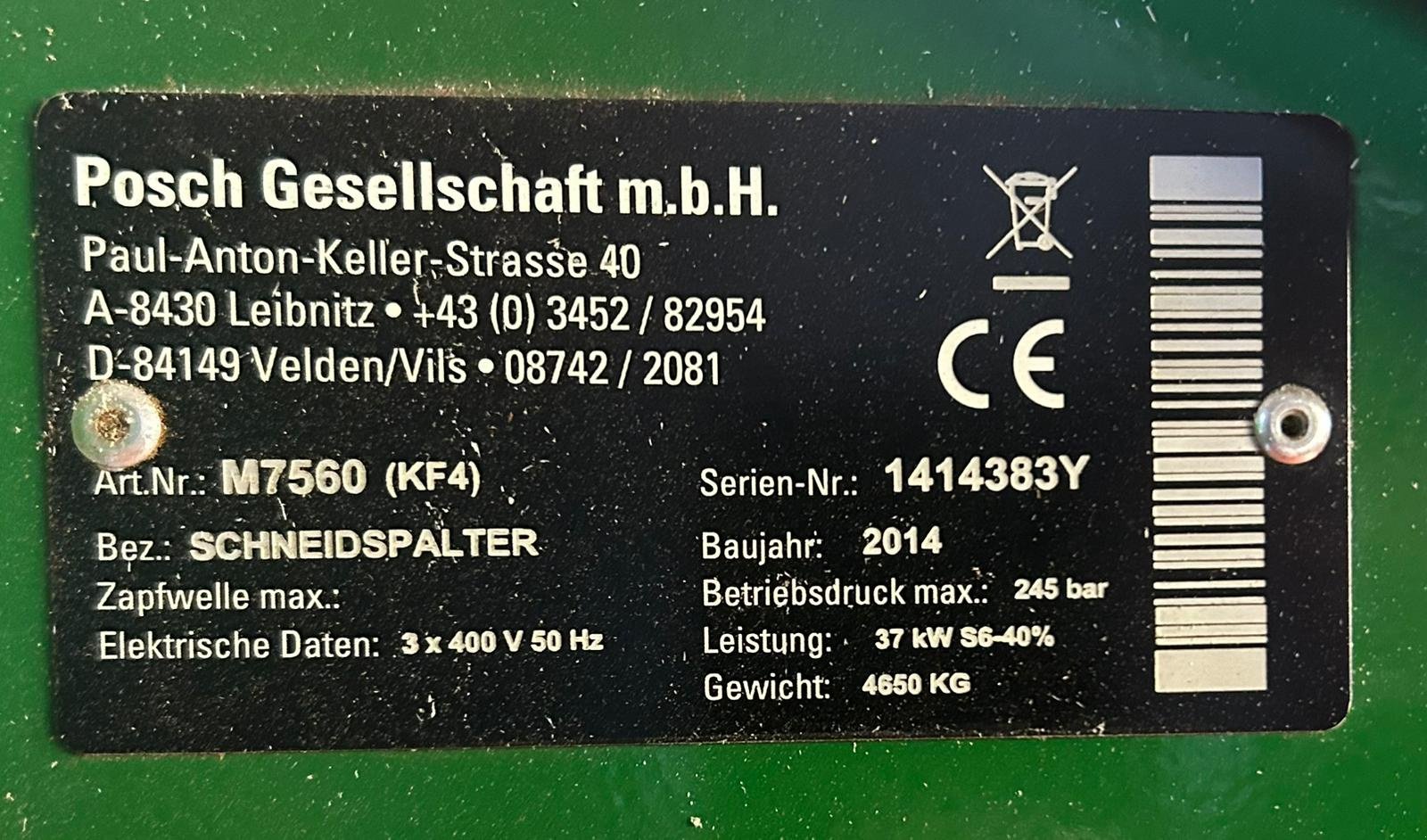 Sägeautomat & Spaltautomat des Typs Posch Spaltfix K-540, Gebrauchtmaschine in Hohenwart (Bild 10)