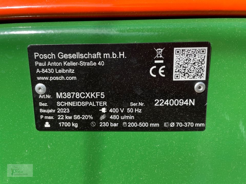 Sägeautomat & Spaltautomat Türe ait Posch Spaltfix S-375, Neumaschine içinde Bad Kötzting (resim 13)