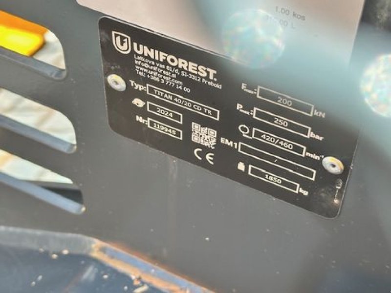 Sägeautomat & Spaltautomat типа Uniforest Sägespaltautomat Titan 40/20 CD TR Vorführer, Vorführmaschine в Tamsweg (Фотография 15)