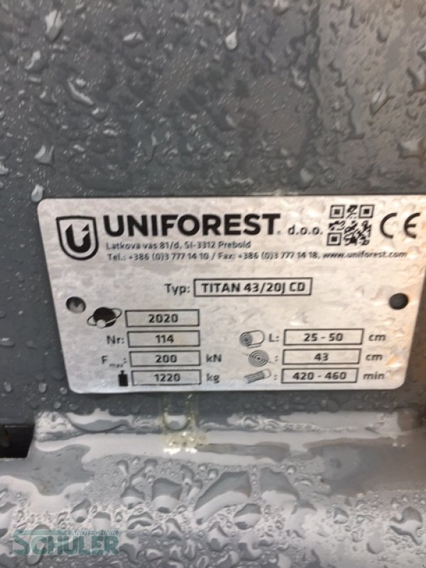 Sägeautomat & Spaltautomat of the type Uniforest Titan 43/20J CD, Gebrauchtmaschine in St. Märgen (Picture 14)