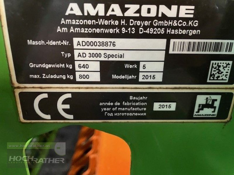 Sämaschine типа Amazone KE 3000 Special+AD 303 RoTec 24Reihen, Gebrauchtmaschine в Kronstorf (Фотография 11)