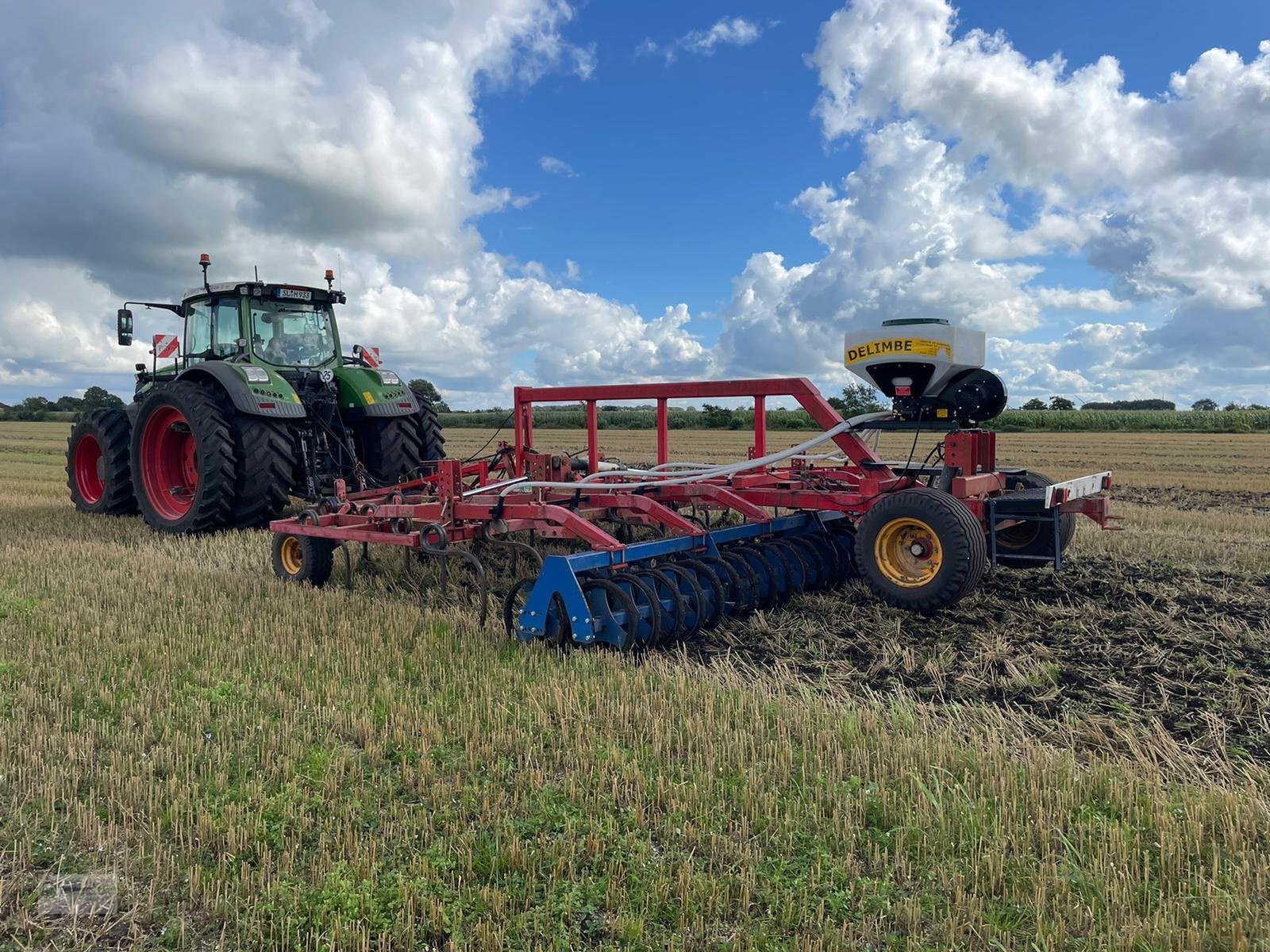 Sämaschine des Typs Delimbe T18E Pneumatikstreuer Zwischenfrucht Streuer Sämaschine Sägerät pneumatisch Mikrogranulat Nachsaatgerät, Neumaschine in Kötzting (Bild 9)