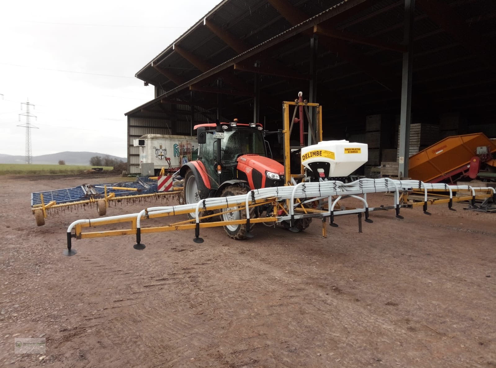 Sämaschine des Typs Delimbe T18E Pneumatikstreuer Zwischenfrucht Streuer Sämaschine Sägerät pneumatisch Mikrogranulat Nachsaatgerät, Neumaschine in Kötzting (Bild 23)