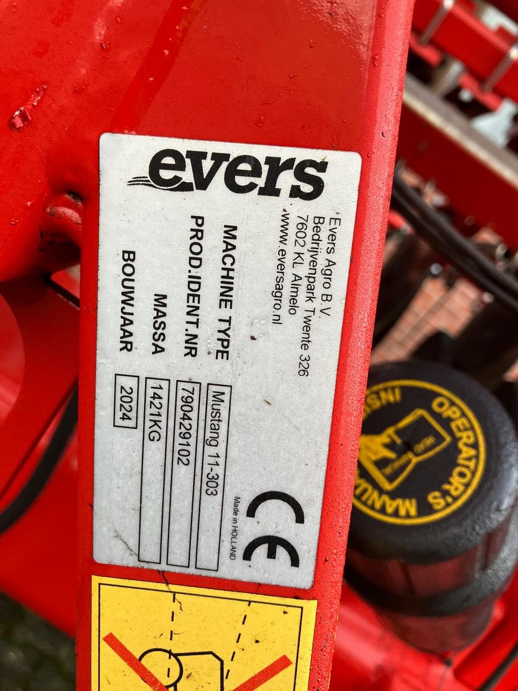 Sämaschine типа Evers Zaaimachine Mustang 11-303 + Kverneland F-Drill Coulter, Gebrauchtmaschine в Wierden (Фотография 3)