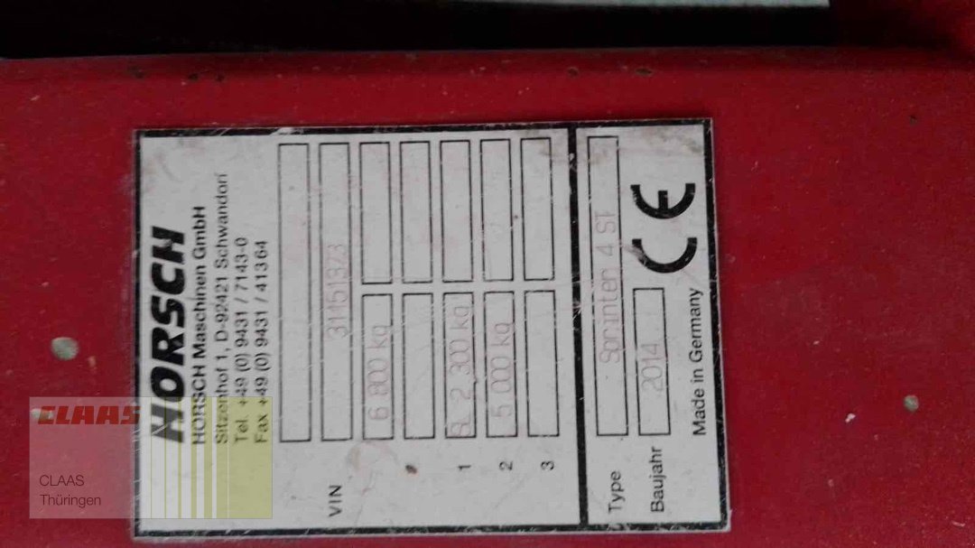 Sämaschine от тип Horsch Sprinter 4 ST, Gebrauchtmaschine в Ebeleben (Снимка 4)