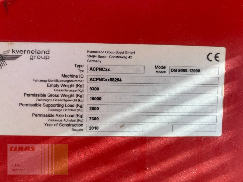 Sämaschine typu Kverneland DG 9000-12000, Gebrauchtmaschine v Vachdorf (Obrázek 2)