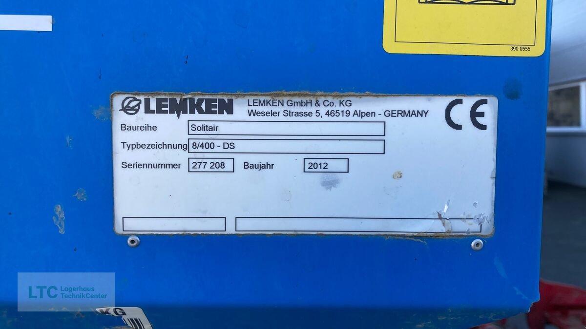 Sämaschine a típus Lemken Solitär 8/400 DS, Gebrauchtmaschine ekkor: Großpetersdorf (Kép 7)