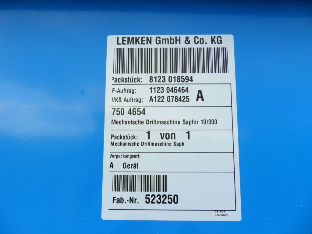 Sämaschine tip Lemken Zirkon 8/300  Saphir 10/300, Neumaschine in Harmannsdorf (Poză 10)