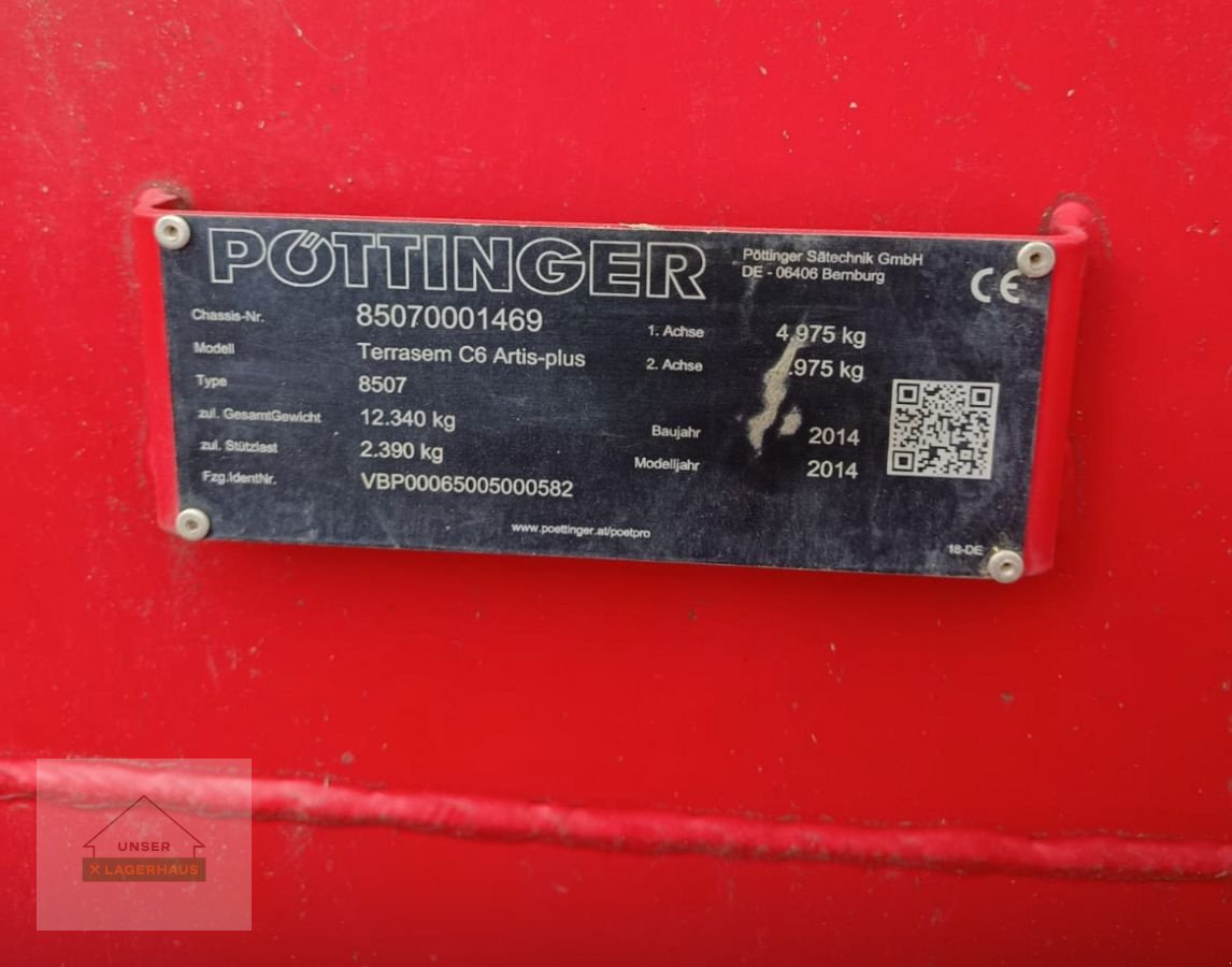 Sämaschine van het type Pöttinger Terrasem C6 Artis Plus, Gebrauchtmaschine in Mattersburg (Foto 5)