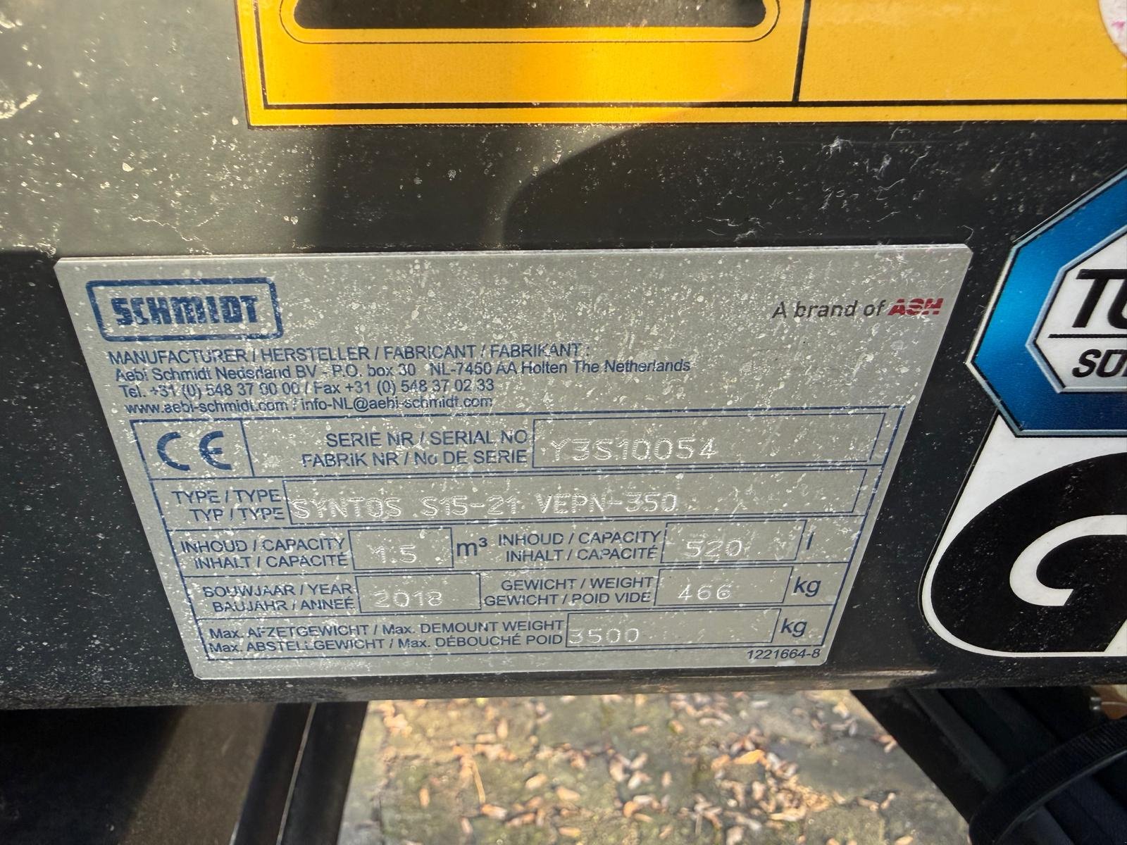 Sandstreuer & Salzstreuer des Typs Aebi Schmidt Synthos S15, Gebrauchtmaschine in Wiedemar (Bild 6)