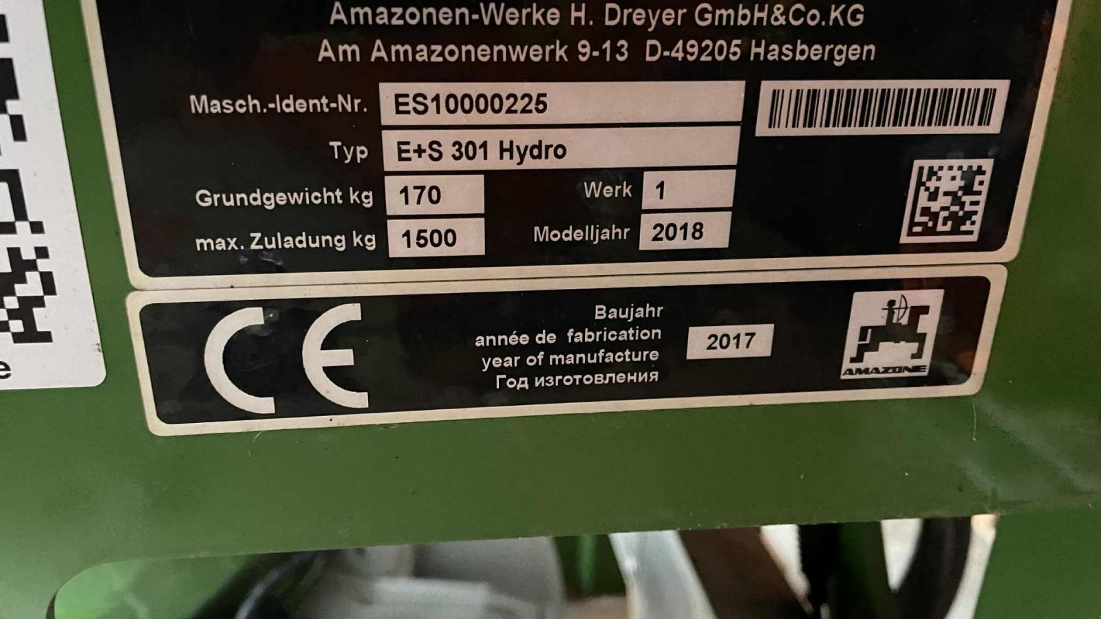Sandstreuer & Salzstreuer typu Amazone E+S 301 HYDRO, Gebrauchtmaschine v Maribo (Obrázek 6)