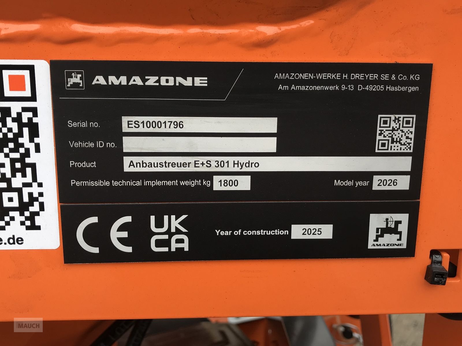 Sandstreuer & Salzstreuer des Typs Amazone E + S 301, Neumaschine in Burgkirchen (Bild 11)