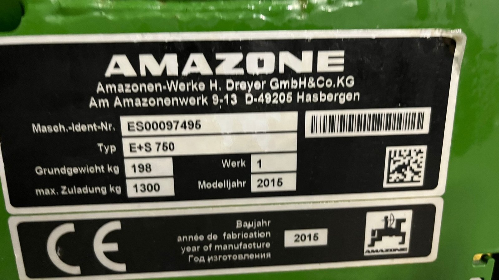 Sandstreuer & Salzstreuer typu Amazone E+S 750 Velholdt Salspreder som er meget lidt brugt, den er med Amados computer, Gebrauchtmaschine v Lintrup (Obrázek 2)